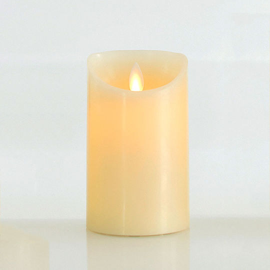 Eurolamp Christmas Plastic White Battery Candle 12.5x7.5cm