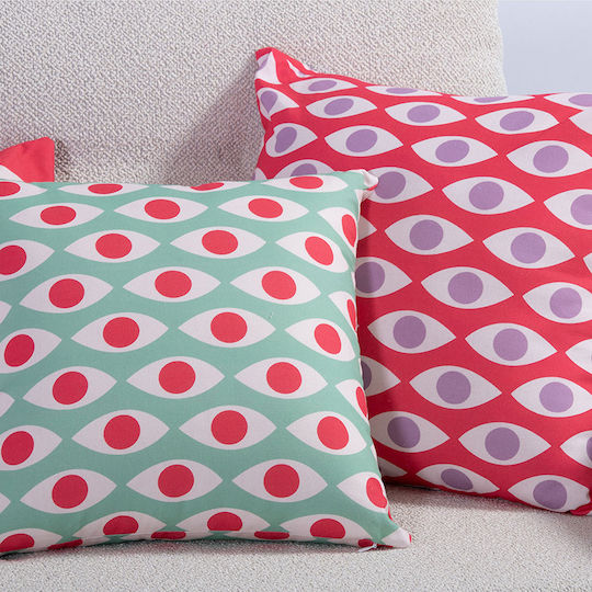 Nef-Nef Homeware Decorative Pillow Case Option in 100% Cotton Fuchsia 40x40cm
