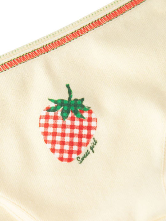 Minerva Strawberry Παιδικό Βρακάκι Απαλό Κίτρινο