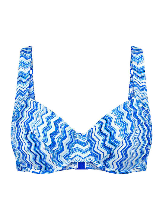 Mix & Match Summer W Bikini Bra E Cup Light Blue