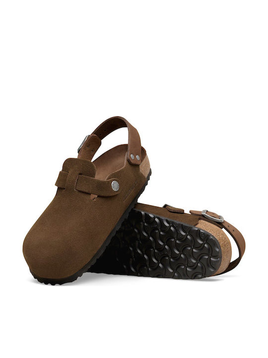 Birkenstock Tokio Кожени Сабо Кафяви