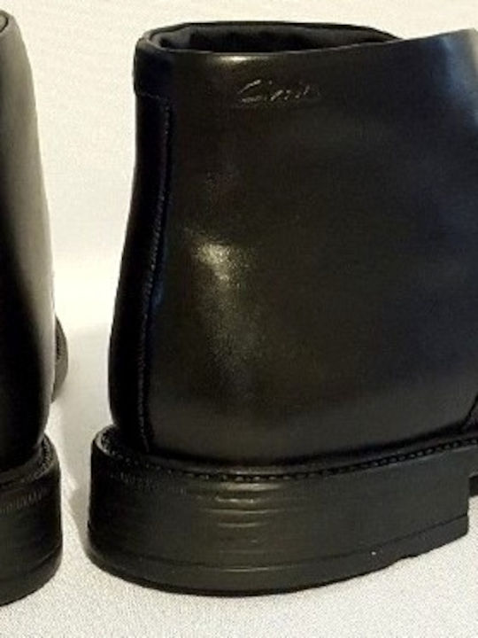 Leather Black Men's Boots Anatomical