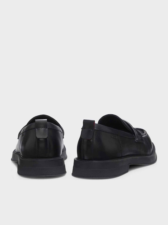 Lenner Δερμάτινα Ανδρικά Loafers σε Μαύρο Χρώμα
