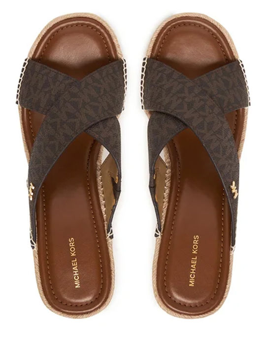 Summer Women's Platform Slippers Style Brown
