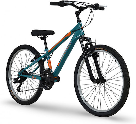 Alpina 24" Kinderfahrrad Mountainbike mit Aluminiumrahmen Blau