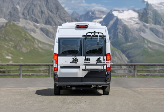 Menabo Rear Door Bike Rack Tremont B 2 Bicycles or Fat Bikes Van Commercial Vehicles Safe Cargo Transport 1 Set 14810/mb