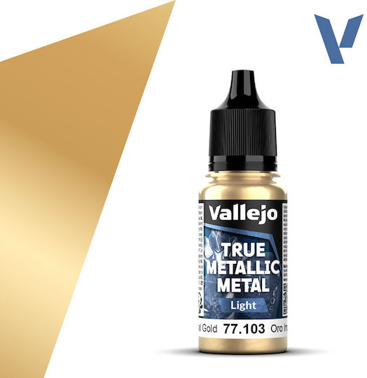 Acrylicos Vallejo Χρώμα Μοντελισμού Imperial Gold 18ml