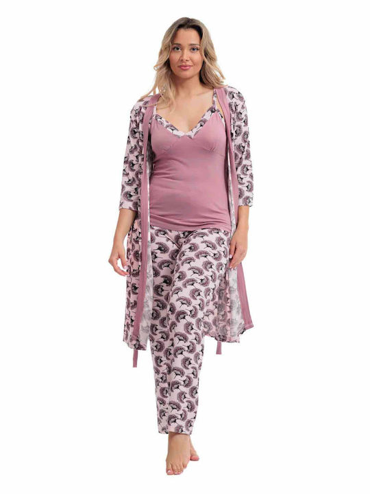 Angel's Secret Summer Women's Pyjamas Set Pink