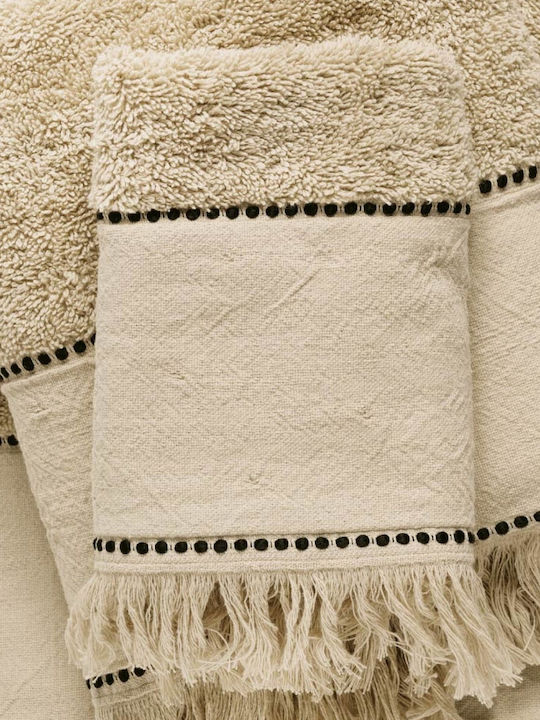 Das Home Bath Towel Set 3pcs 0697 Beige Weight 600gr/m²