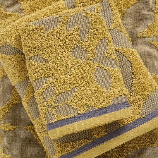 Das Home Σετ Πετσέτες Μπάνιου 3τμχ 0753 Grey, Yellow Βάρους 530gr/m²