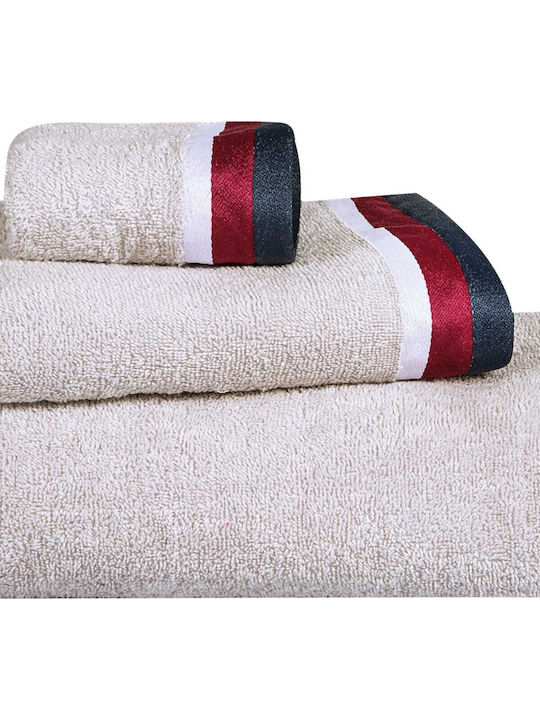 Greenwich Polo Club Greenwich Polo Club Badetücher Set 3 Stück Hellgrau Gewicht 520gr/m²