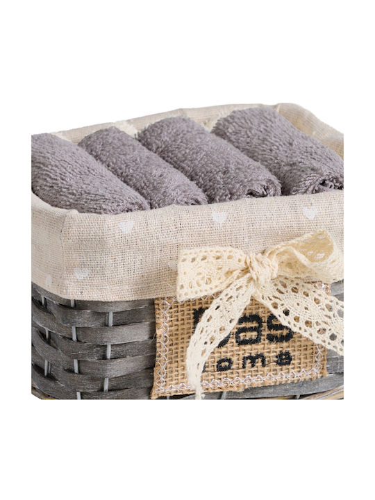 Das Home Handtuch 4001 30x30εκ. Gray