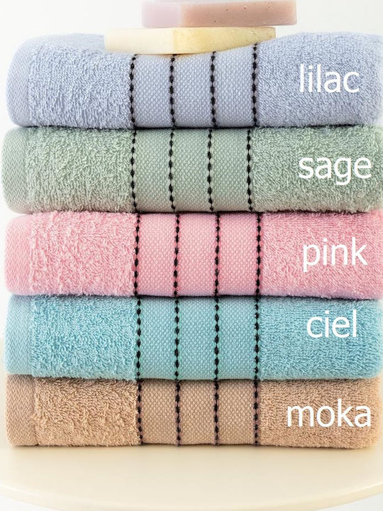 Palamaiki Set Prosoape de Baie 3 Buc Judy Lila Greutate 450gr/m²