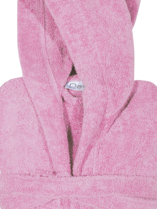 Das Home 5905 Bathrobe with Hood Pink Nude 430gr/m²