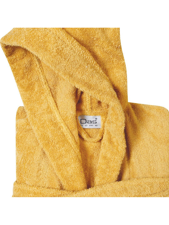 Das Home 5906 Bademantel mit Kapuze Ochre 430gr/m²