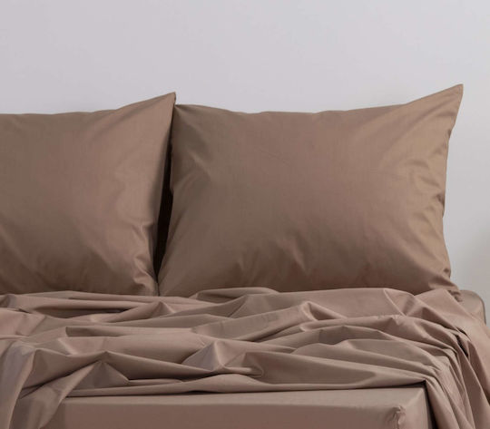 Nef-Nef Homeware Basic Μονό 100x200+30εκ. με Λάστιχο Light Grey