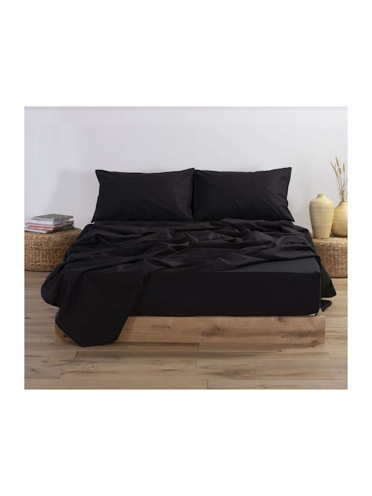 Nef-Nef Homeware Cearșaf Single cu Elastic 100x200+30cm. Basic Gri deschis