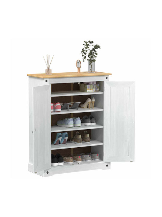 Schuhorganisator aus Massivholz 86x38,5x108cm