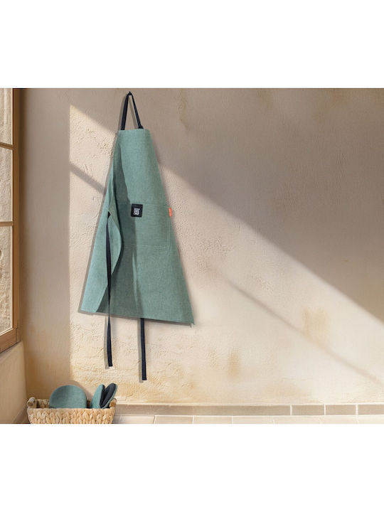 Nef-Nef Homeware Lorin Küchenschürze Blau 86x60cm