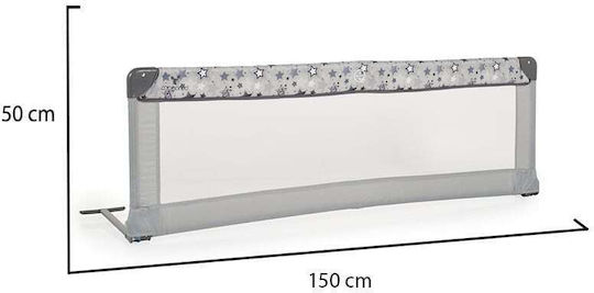 Cangaroo Bed Rail Guard Simple Placement made of Fabric in Gray Color 150x50cm 1pcs