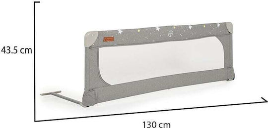 Cangaroo Bed Rail Guard Simple Placement made of Fabric in Gray Color 130x43.5cm 1pcs