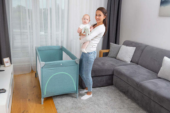 Caretero Basic Plus Loc de joacă cu Saltea Graphite 125x66cm