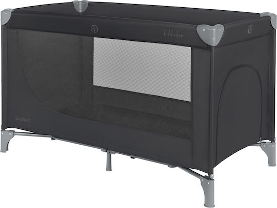 Kikka Boo So Gifted Playpen 2 Levels With Mattress Black 125x65cm