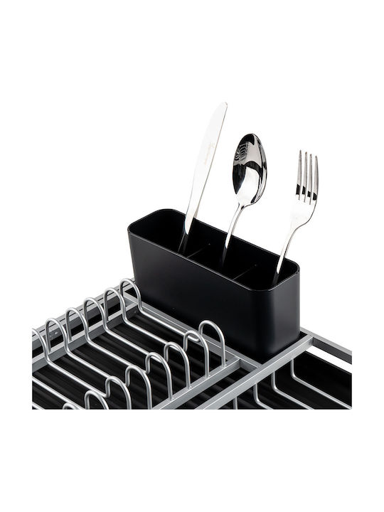 Luigi Ferrero Metallic Gray Sink Strainer 43x32x12cm