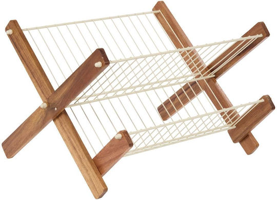 Marva Στραγγιστήρι Νεροχύτη Ξύλινο Μπεζ 38x27x26cm