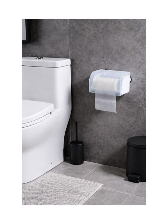 KMT Style Wall-mounted Paper Holder Plastic with Suction Cup White