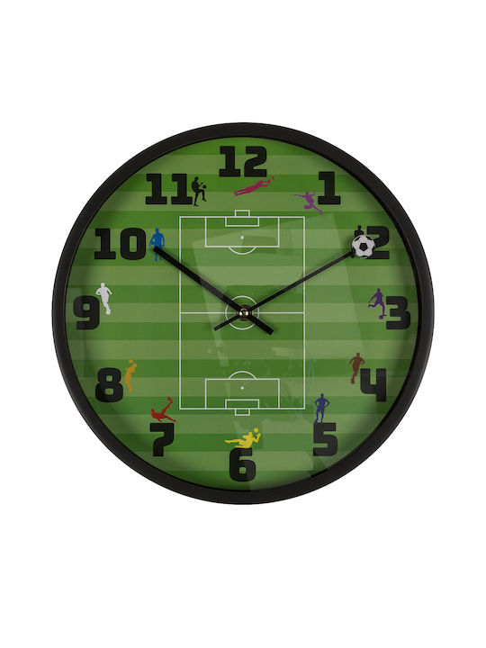 Zmart Imports Wall Clock Plastic Green Ø30cm