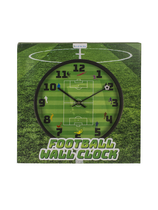 Zmart Imports Wall Clock Plastic Green Ø30cm
