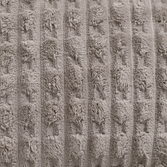 Das Home Μαξιλάρι Καναπέ 1177 Fleece Taupe 40x40εκ.