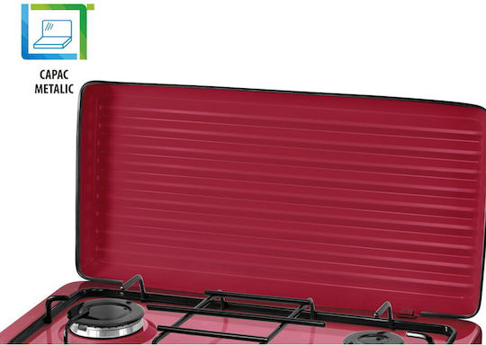 NobeLTek Countertop Burner Flüssiggas Double Rot