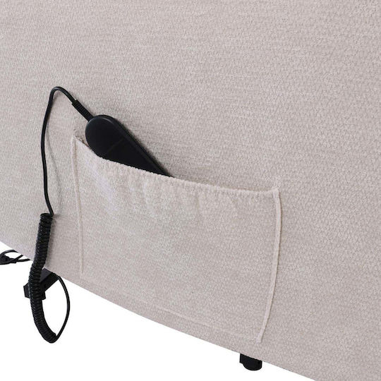 Relax Massage Armchair with Footstool Beige E9735,1 77x94x109cm