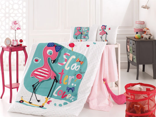 Homeline Подредба Flamingo 110x150см