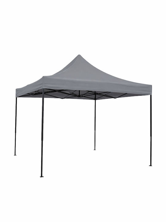 Ankor Zusammenklappbares Garten Gazebo Grau 3x3m