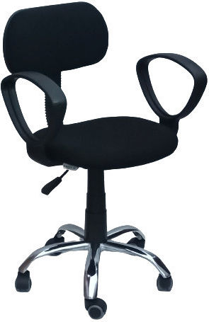 Karekla by Fragkoulakis J011 Office Chair with Fixed Black Arms