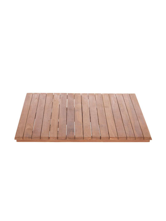 Freebox Square Table Surface made of Solid Wood Natural 80x80x4cm FB918137 1pcs
