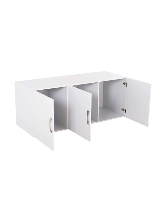 Freebox Rectangular Loft dulap Placă din Lemn Agregat ALB 150x55cm FB9385.05 1buc