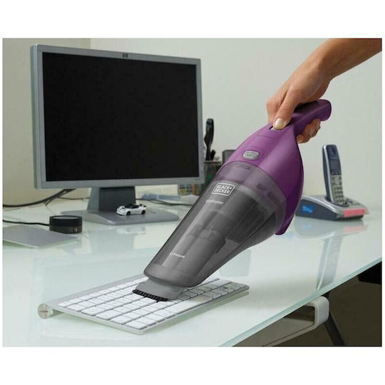 Black & Decker Επαναφορτιζόμενο Σκουπάκι Χειρός 3.6V Μωβ