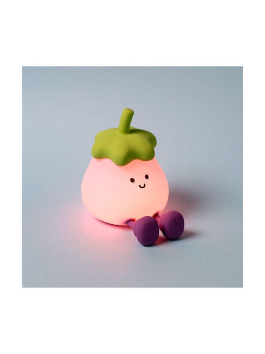 Puckator Lumini LED Lampă De Noapte Foodiemals Egg Plant Lamp08