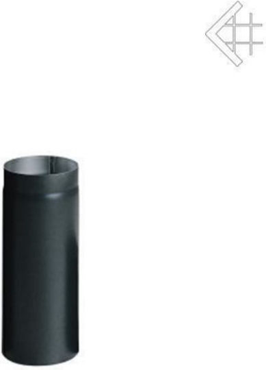 Kratki RS130/0,5 Chimney Chimney Tube Metallic 130mm Black