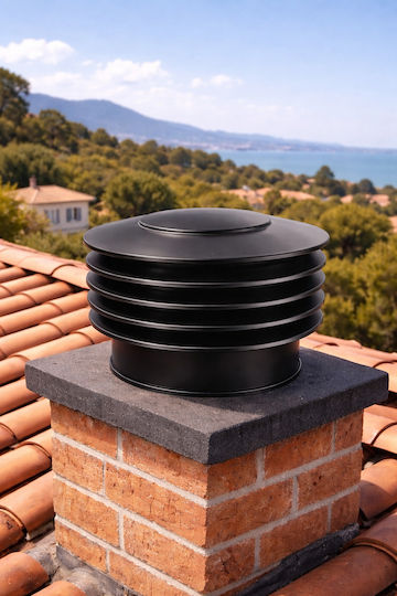 Rotinox Шапки Chimney Pipe Inox 230мм Черен