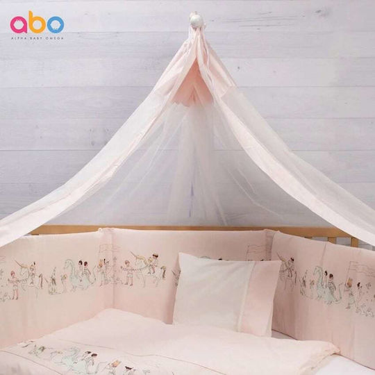 abo Baby Crib Bedding Set Fairytale 9pcs Pink