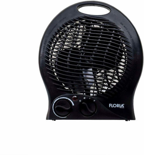 Zilan Aerotermă de Cameră de Podea Neagră 2000W