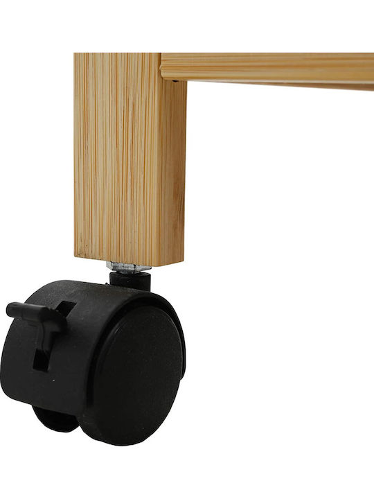 vidaXL Wooden Kitchen Trolley 3 Tiers Brown 60x18x97cm