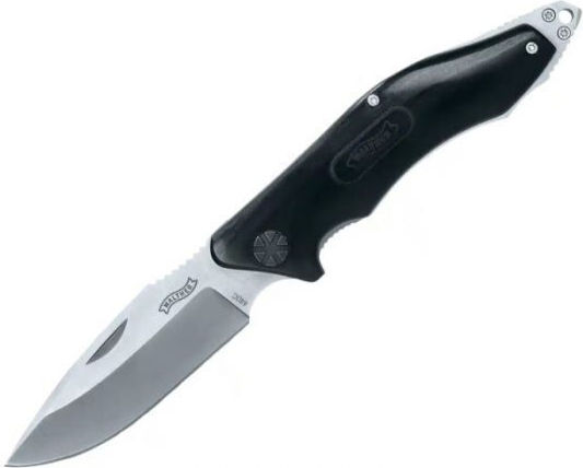 Umarex Walther BNK5 Taschenmesser Schwarz in Leder-Gehäuse