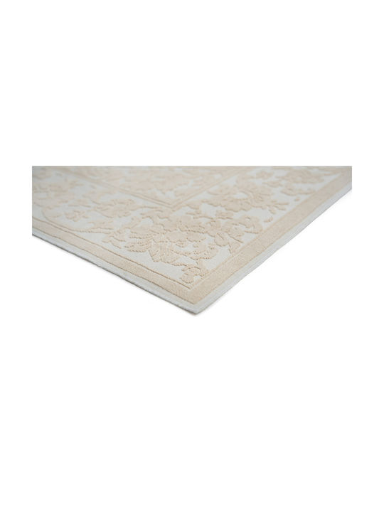 Tzikas Carpets Flora 384 119 Summer Bedroom Rug Sets Cotton Ecru 3 Pieces