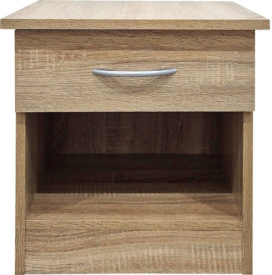 Κομοδίνο Bedy Ξύλινο Μπεζ 40x34x42cm